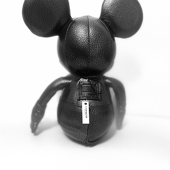 New with Tag Coach leather Micky Mouse stuff toy - Picture 3 of 5